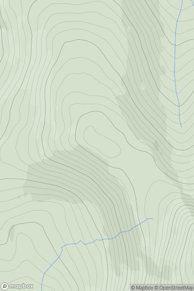 Thumbnail image for Meall Odhar [Braemar to Montrose] showing contour plot for surrounding peak